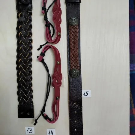 Браслет из кожи ручной работы