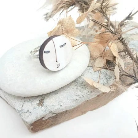 кольцо ручной работы "дУхи белых степей"