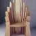 Стул из массива, деревянный