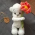 Мишка с цветочком