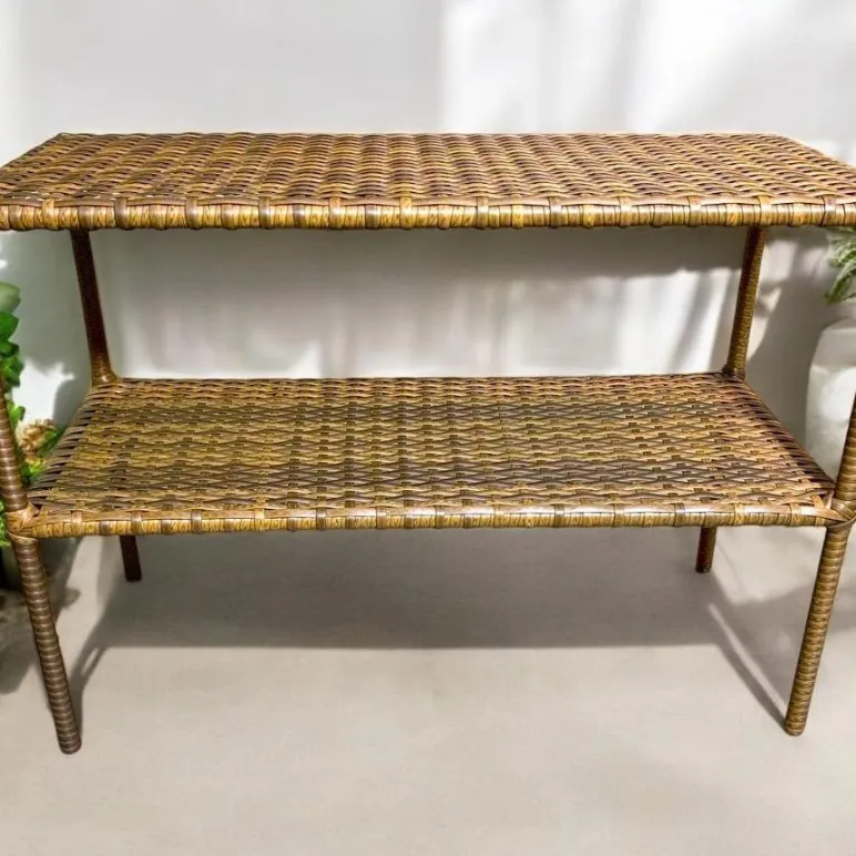 Обувница из искусственного ротанга