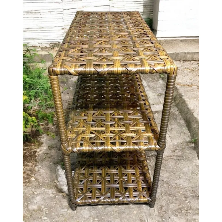 Обувница из искусственного ротанга