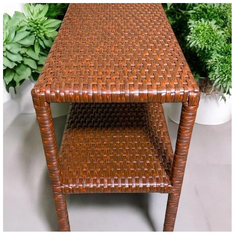 Обувница из искусственного ротанга