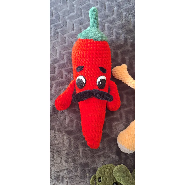 Игрушка амигуруми вязанная овощи