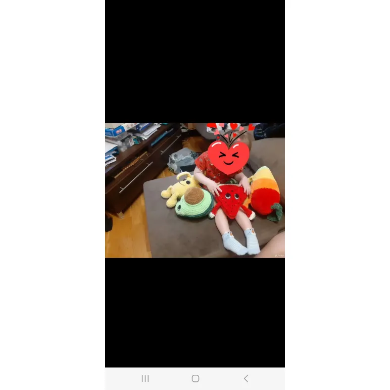 Игрушка  вязанная  ручная работа фрукты