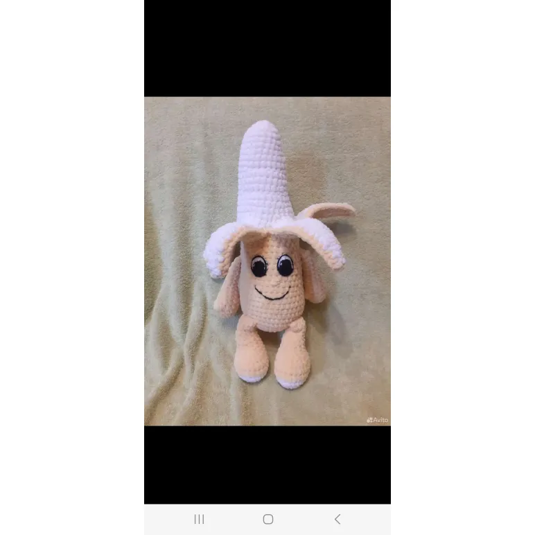 Игрушка  вязанная  ручная работа фрукты