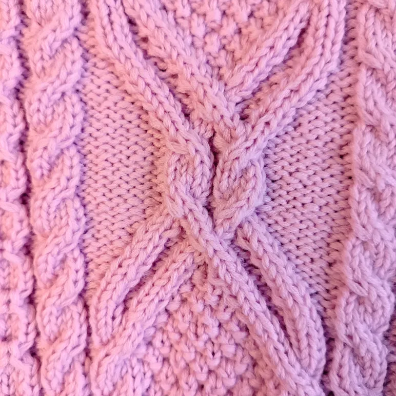 Вязаный джемпер для девочки р.80