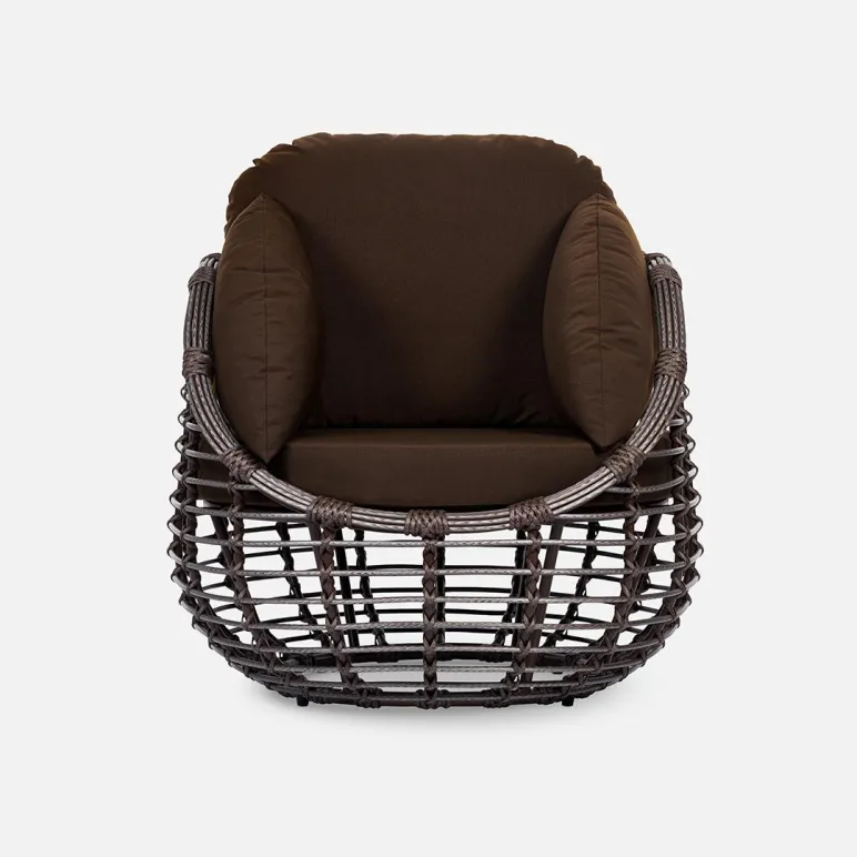 Кресло "LOTUS" Шоколад металлик