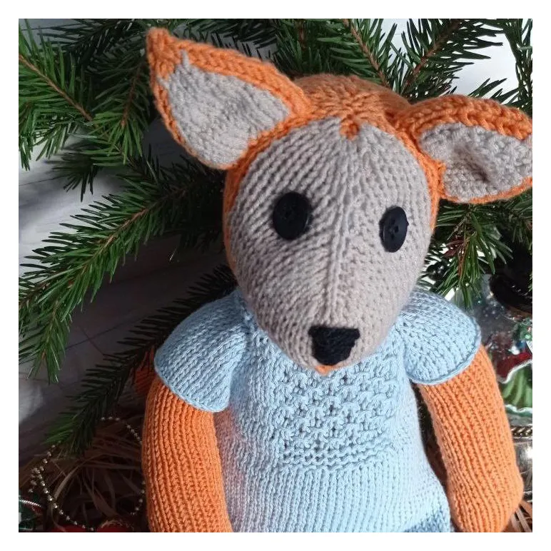 Мягкая игрушка ручной работы Лисичка Шарлотта