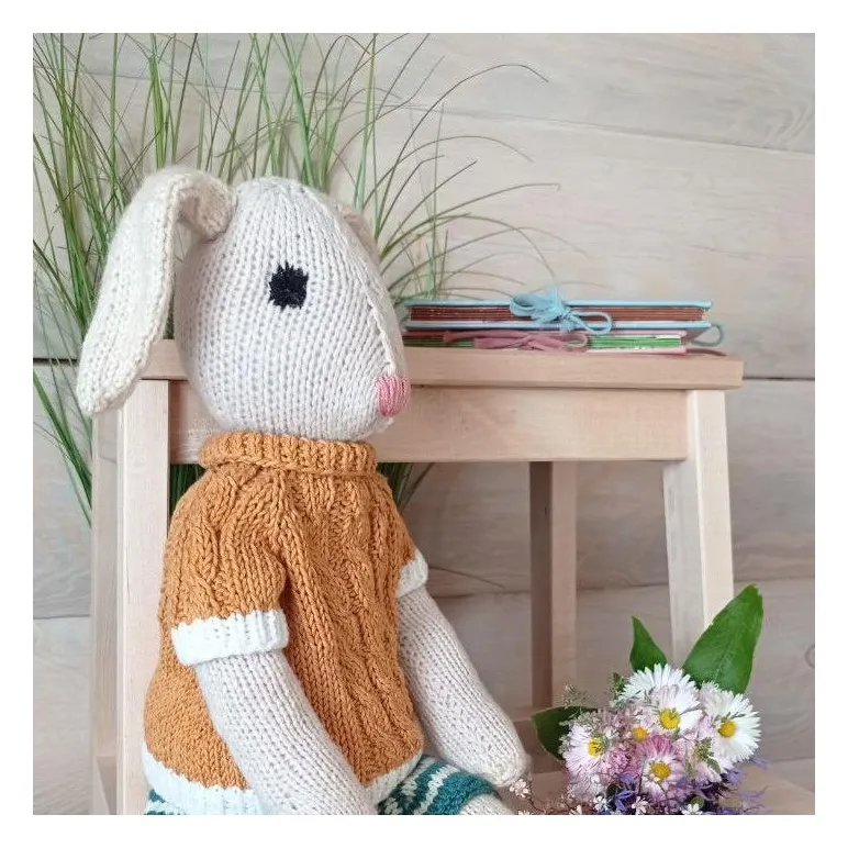 Мягкая игрушка ручной работы Зайка Тиль