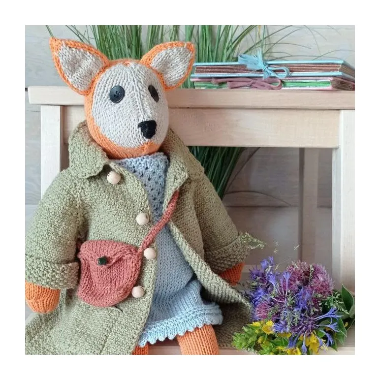 Мягкая игрушка ручной работы Лисичка Шарлотта