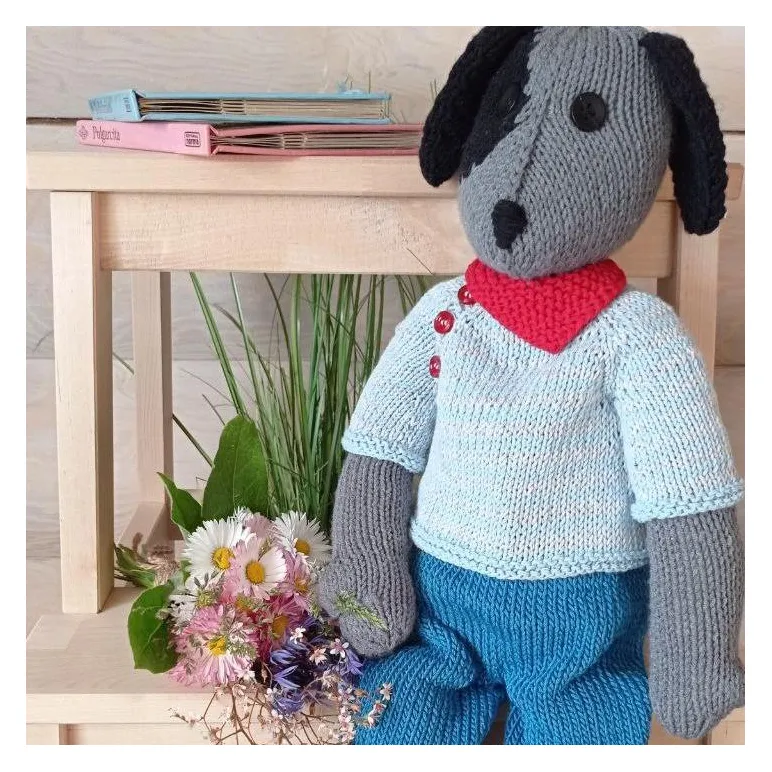 Мягкая игрушка ручной работы Пёсик Джордж