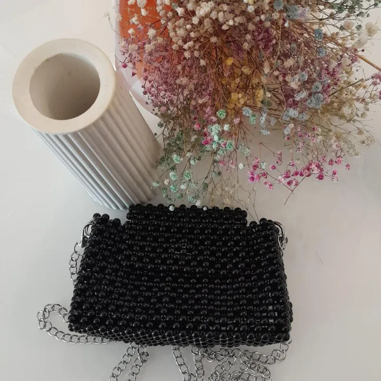 Эксклюзивная сумка ручной работы цвет Черный жемчуг