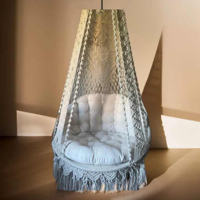 Подвесное кресло из полиэфирного шнура
