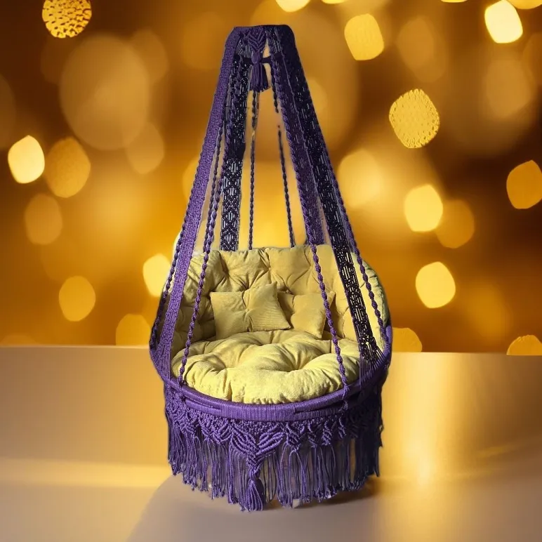 Подвесное кресло из полиэфирного шнура