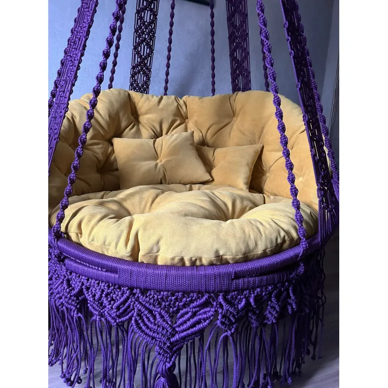 Подвесное кресло из полиэфирного шнура