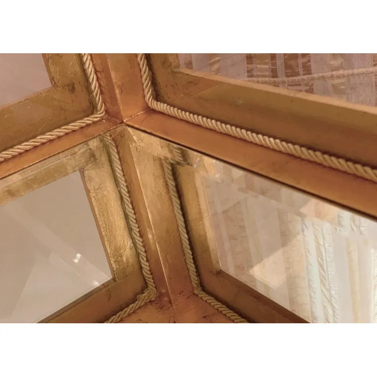 Стол витрина из массива дерева в стиле шинуазри