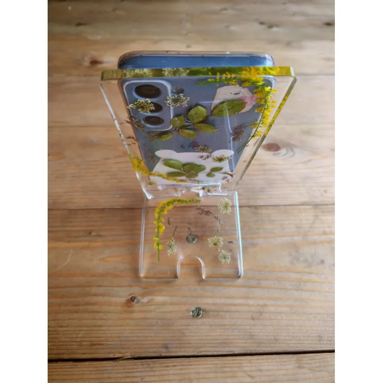 ​Держатель для телефона из эпоксидной смолы с натуральными травами