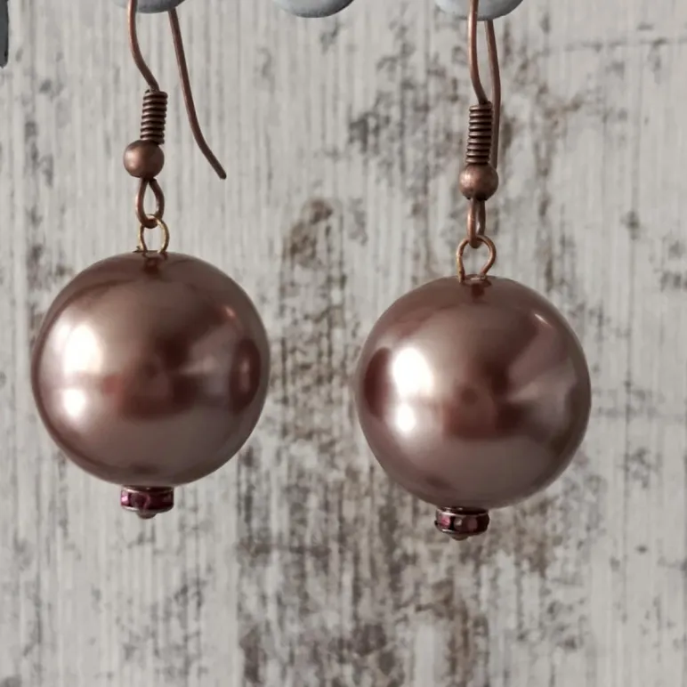 Серьги с майоркой