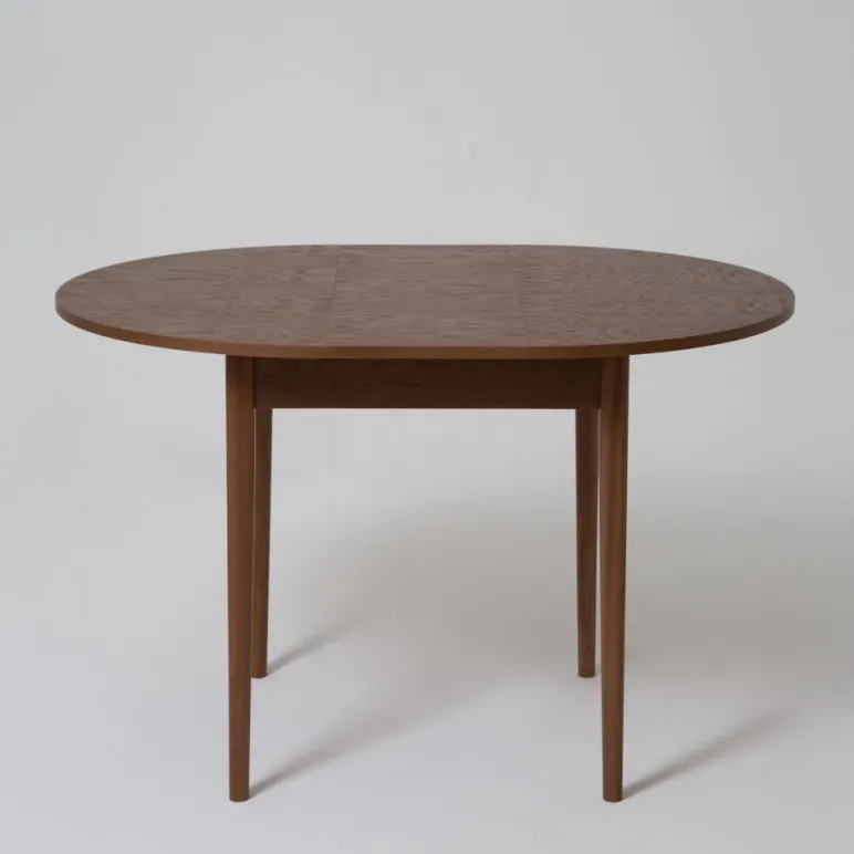 Круглый, раздвижной стол. Дубовый шпон, массив ясеня