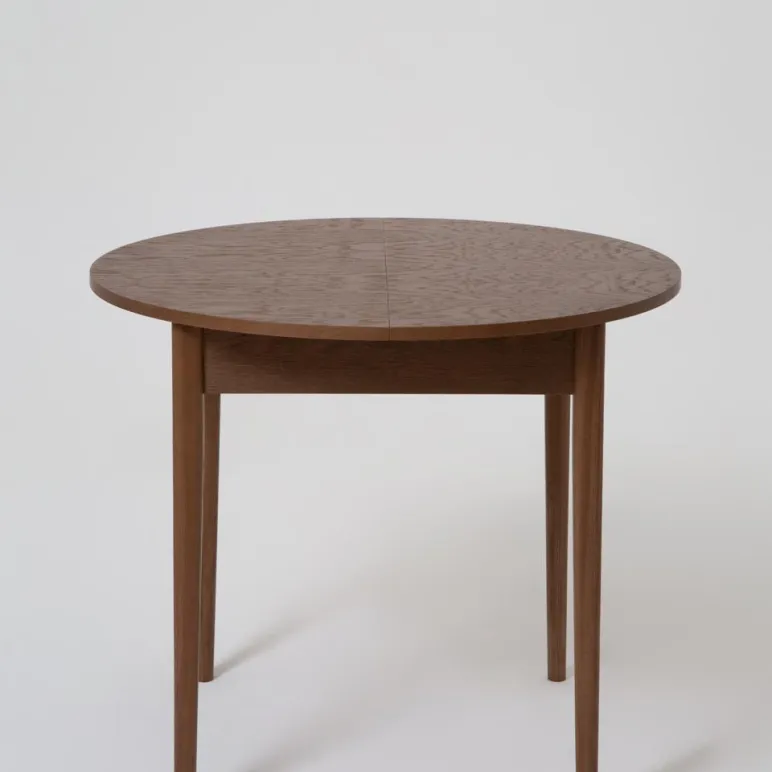 Круглый, раздвижной стол. Дубовый шпон, массив ясеня