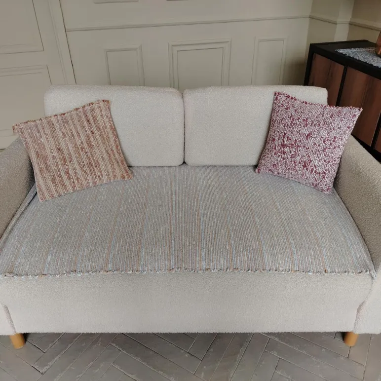 Декоративная подушка 35х35 см, двухсторонняя. Ручное ткачество.