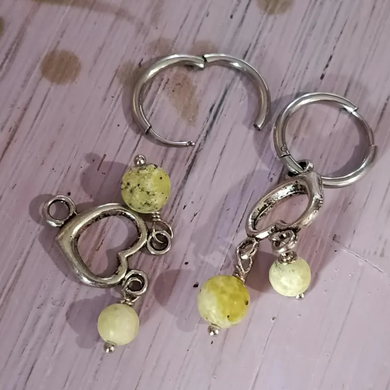 Серьги конго с африканской бирюзой