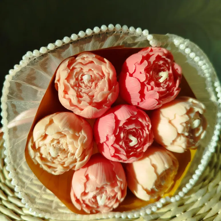 Свечи букет подарок на 8 марта