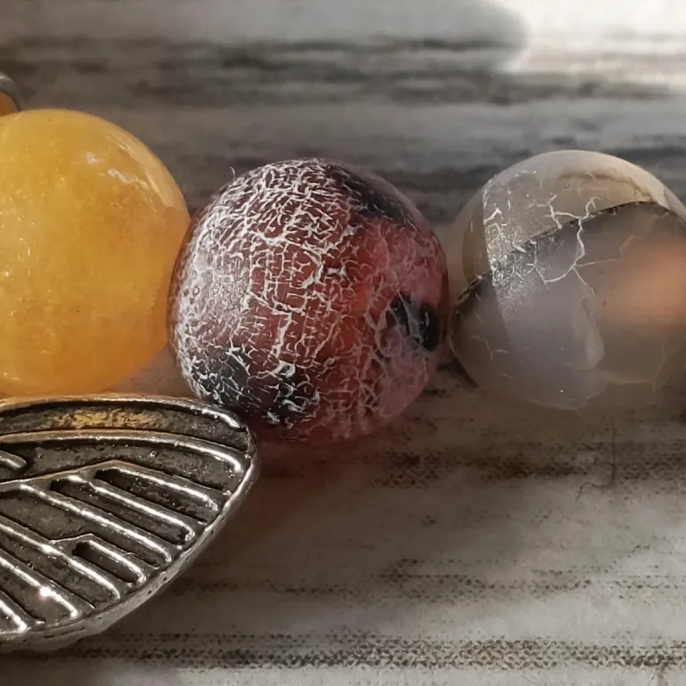 Браслет микс с подвеской бабочка