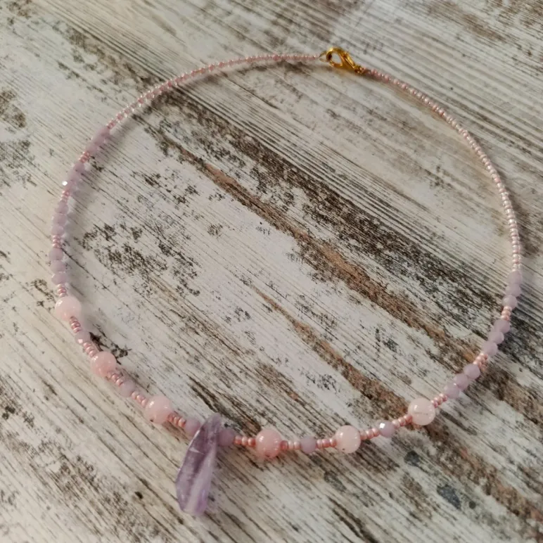 Чокер с аметистом