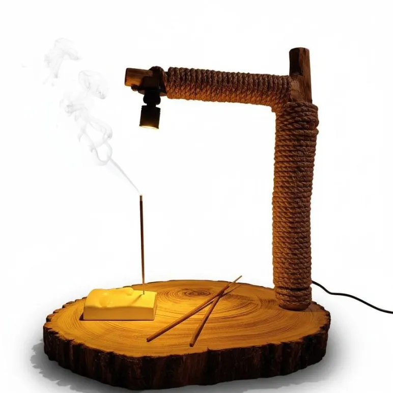 Светильник «Пробуждение» — ваш островок тишины. Дерево, свет, аромат, музыка