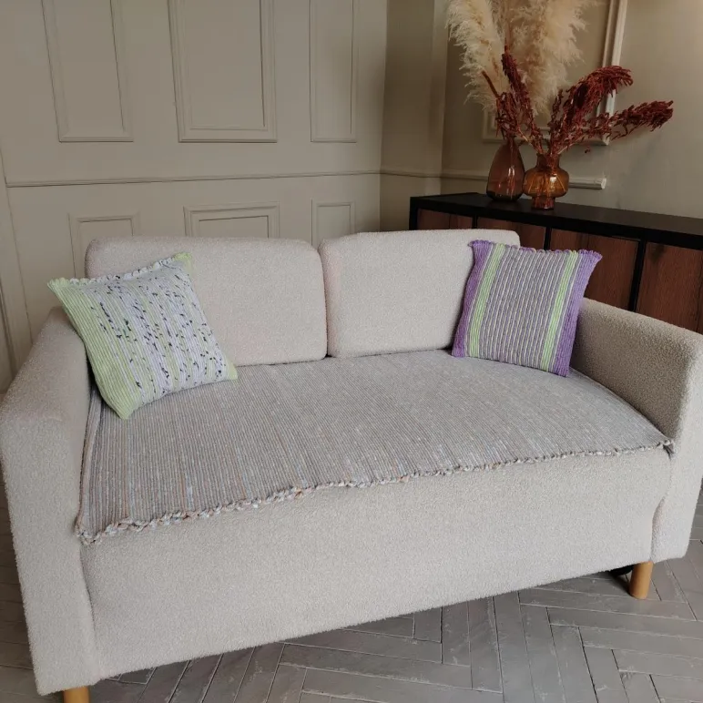 Декоративная подушка 35х35 см. Ручное ткачество.