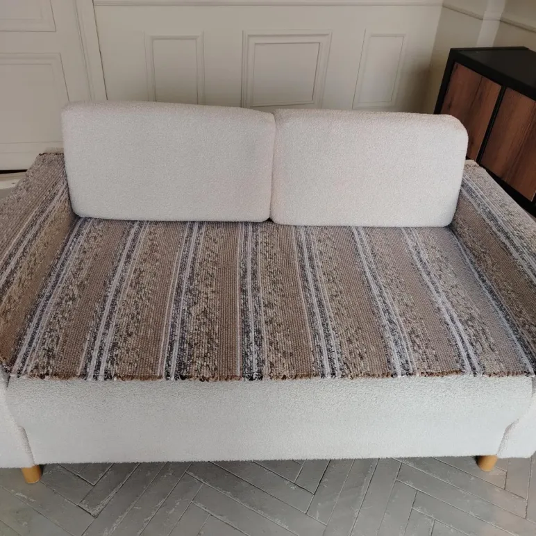 Коврик на пол 70х200 см домотканый. Хлопок.