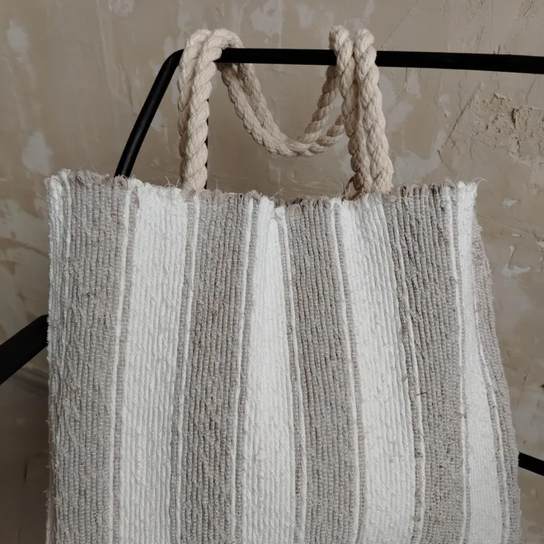 Сумка из льняной ткани. Ручное ткачество.