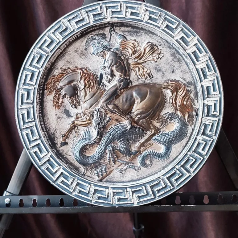 Барельеф - панно на стену Герб России, Полёт Пегаса, Египетские Боги, Георгий Победаносец