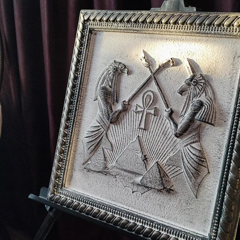 Барельеф - панно на стену Герб России, Полёт Пегаса, Египетские Боги, Георгий Победаносец