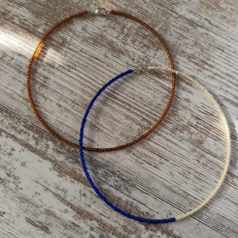 Чокер из бисера