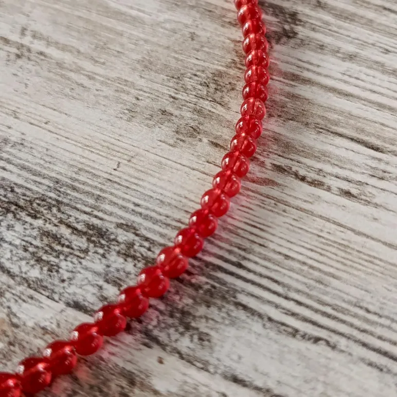 Чокер с жемчугом и янтарем.