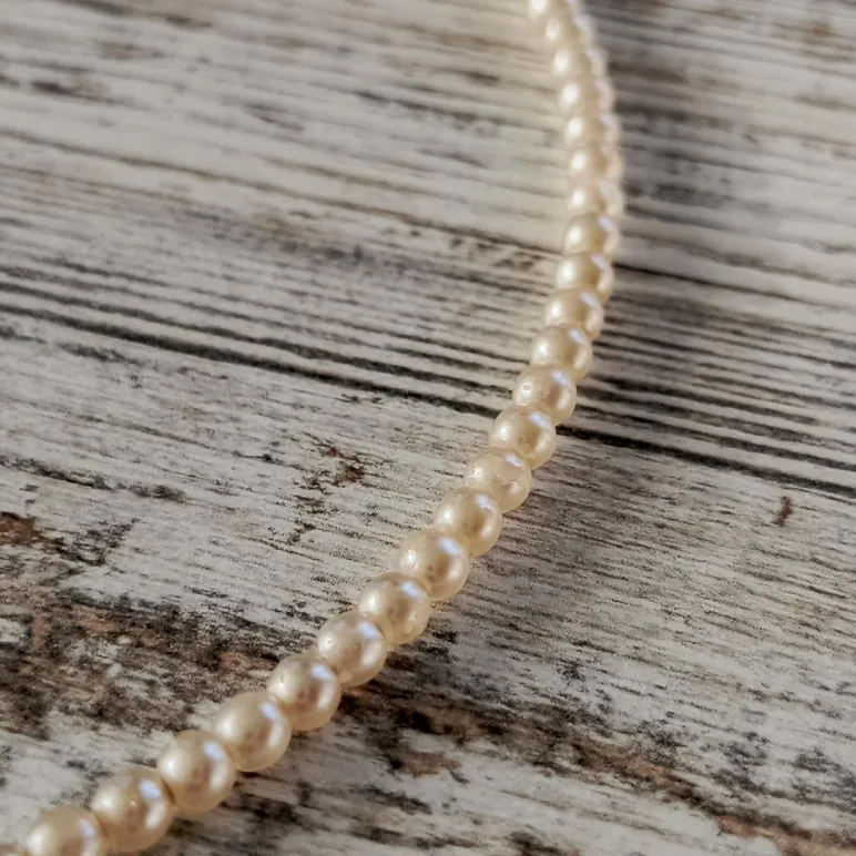 Чокер из жемчуга с цирконами