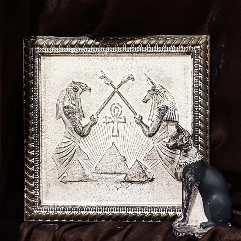 Барельеф - панно на стену Герб России, Полёт Пегаса, Египетские Боги, Георгий Победаносец