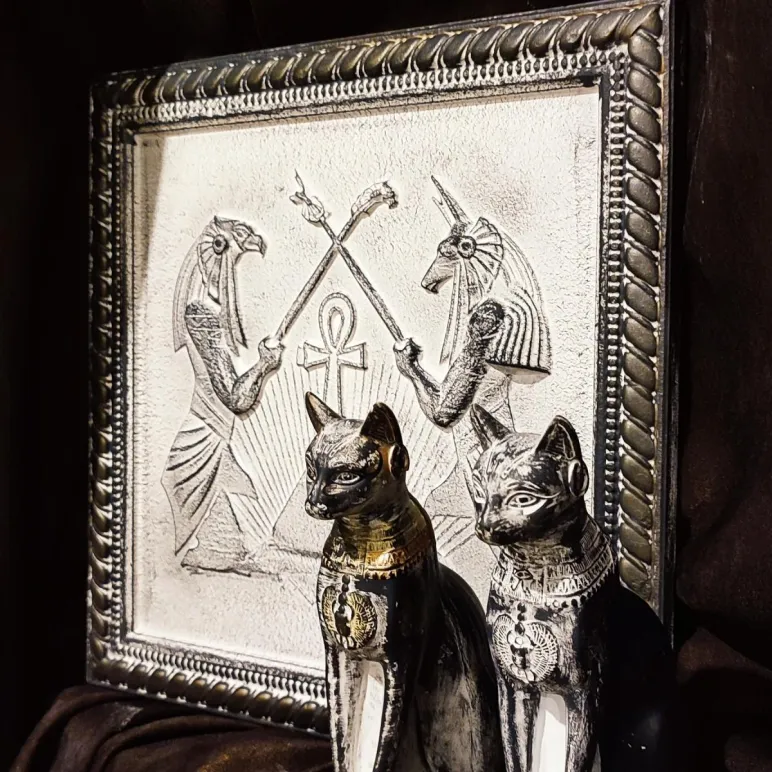 Барельеф - панно на стену Герб России, Полёт Пегаса, Египетские Боги, Георгий Победаносец