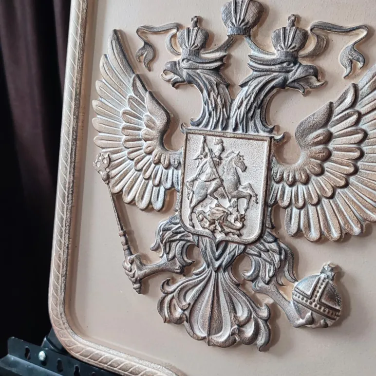 Барельеф - панно на стену Герб России, Полёт Пегаса, Египетские Боги, Георгий Победаносец