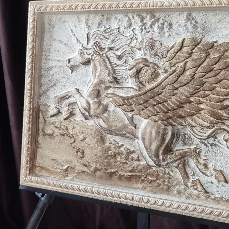 Барельеф - панно на стену Герб России, Полёт Пегаса, Египетские Боги, Георгий Победаносец