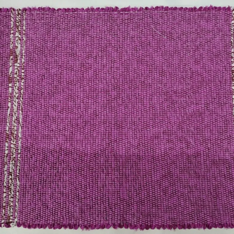 Домотканая салфетка под "гжель"35х45 см из хлопка. Ручная работа.