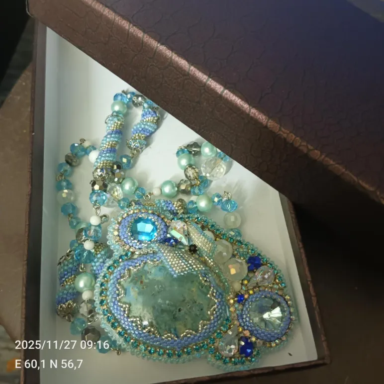 Брошь-кулон "Лагуна"