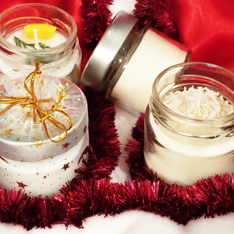 Свечи соевые кокосовые контейнерные