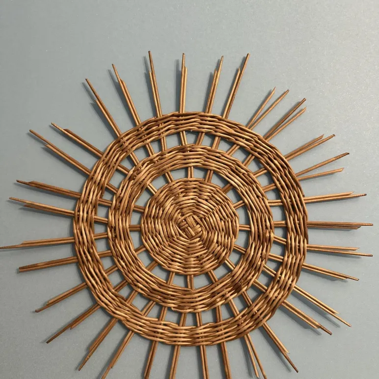 Панно из эко лозы