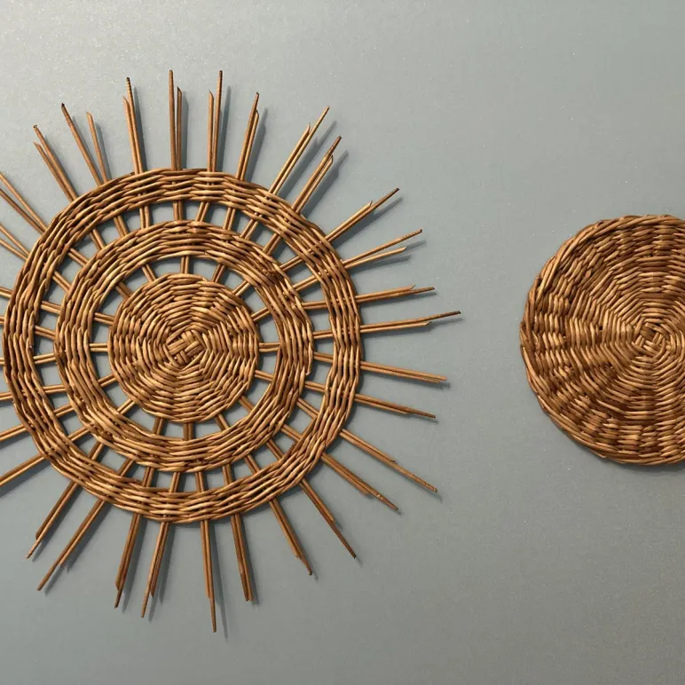 Панно из эко лозы