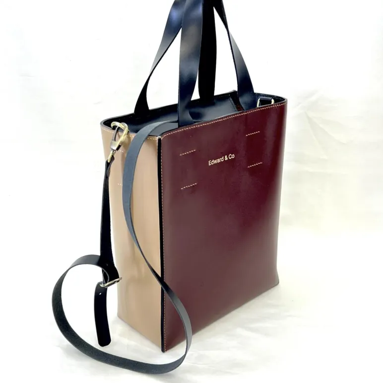 Универсальная женская сумка «TERRALUX» из натуральной кожи | Два цвета в одной | Кожа HANNA