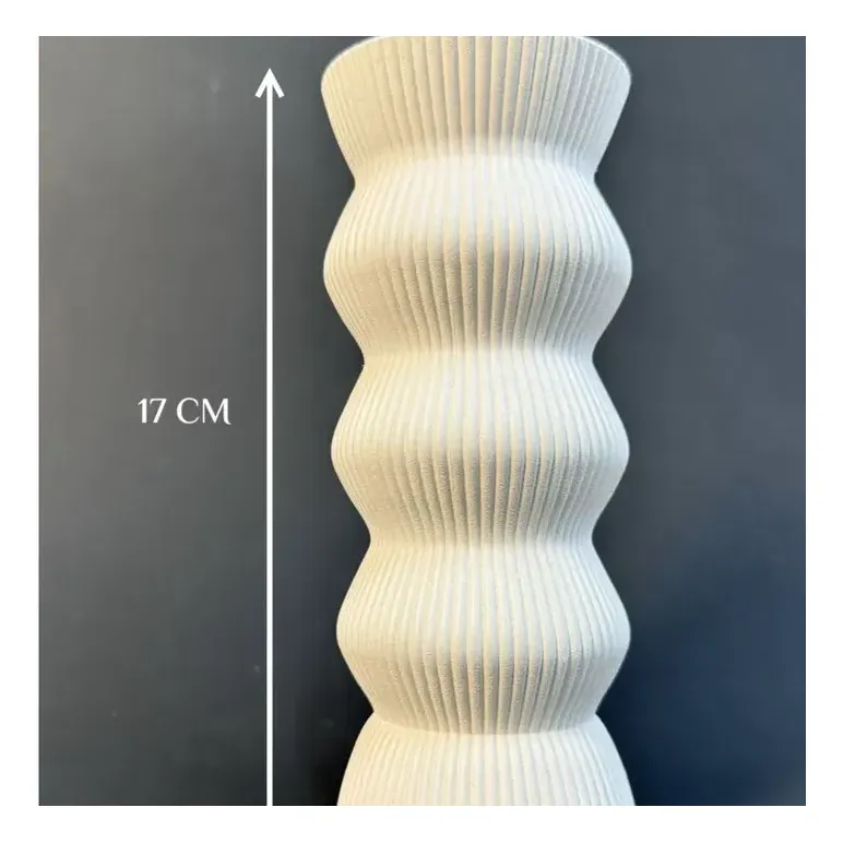 Ваза из гипса декоративная для сухоцветов "Ананас"